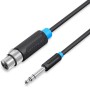 Comprar Cable Estéreo Vention BBEBI/ Jack 6.5 Macho - XLR Hembra/ 3m/ Negro - Ganga Electrónica