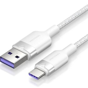 Comprar Cable USB 2.0 Tipo-C Vention CTOWF/ USB Tipo-C Macho - USB Macho/ Hasta 100W/ 480Mbps/ 1m/ Blanco - Ganga Electrónica