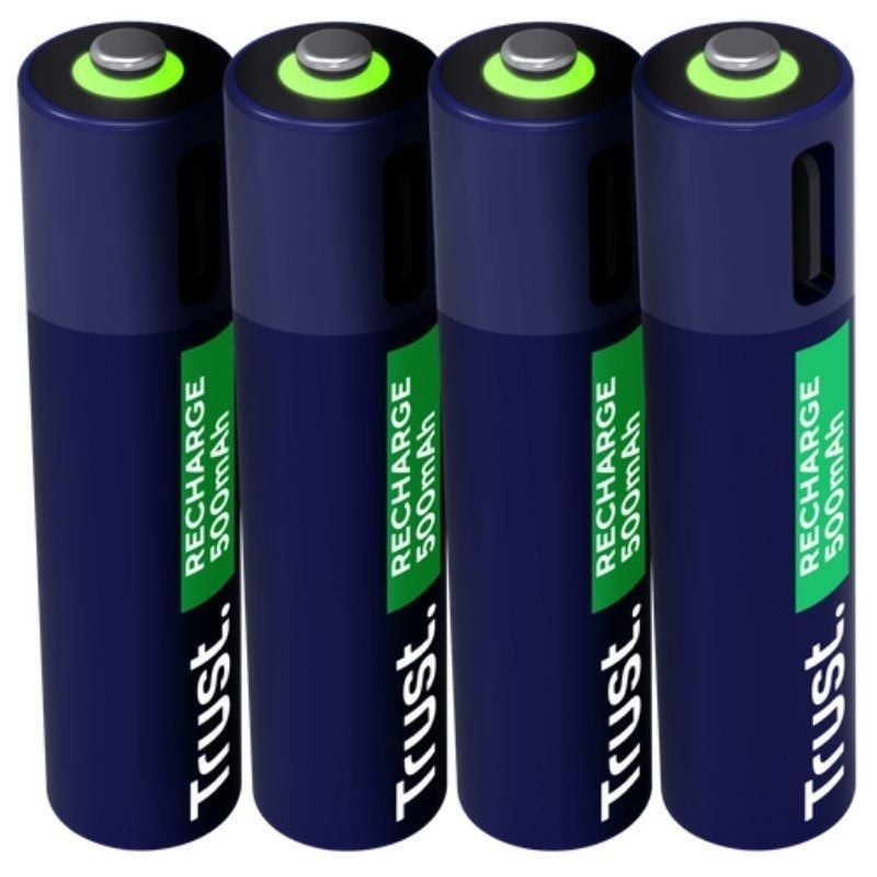 Comprar Pack de 4 Pilas AAA Trust 25671/ Recargables - Ganga Electrónica