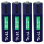 Comprar Pack de 4 Pilas AAA Trust 25671/ Recargables - Ganga Electrónica