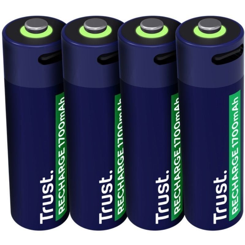 Comprar Pack de 4 Pilas AA Trust 25631/ Recargables - Ganga Electrónica