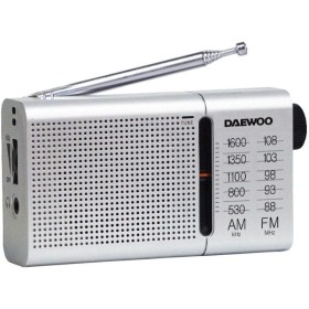 Comprar Radio Portátil Daewoo DW1037/ a Pilas/ Plateada - Ganga Electrónica