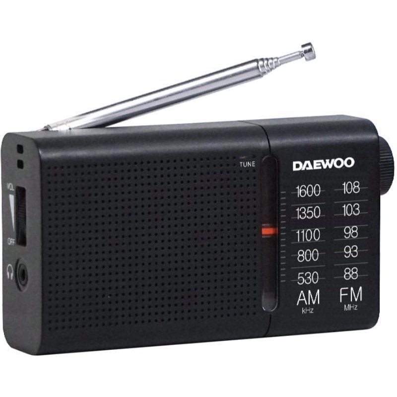 Comprar Radio Portátil Daewoo DW1119/ Negra - Ganga Electrónica