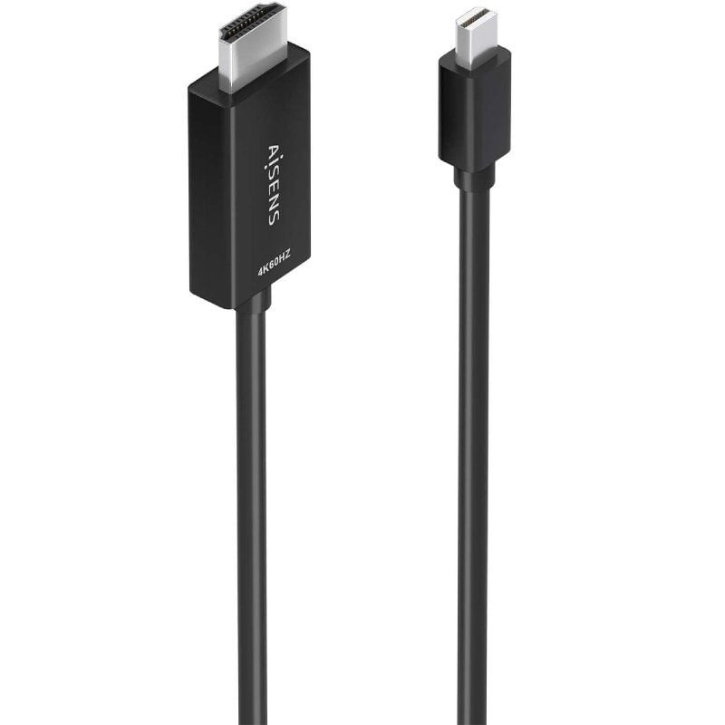 Comprar Cable Conversor Aisens A125-0885/ Mini DisplayPort Macho - HDMI 4K Macho/ 60cm/ Negro - Ganga Electrónica
