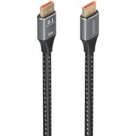 Comprar Cable DisplayPort 2.1 16K Aisens A158-0901/ DisplayPort Macho - DisplayPort Macho/ 80Gbps/ 1m/ Negro - Ganga Electrónica
