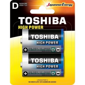 Comprar Pack de 2 Pilas D 2 Toshiba LR20/ 1.5V/ Alcalinas - Ganga Electrónica