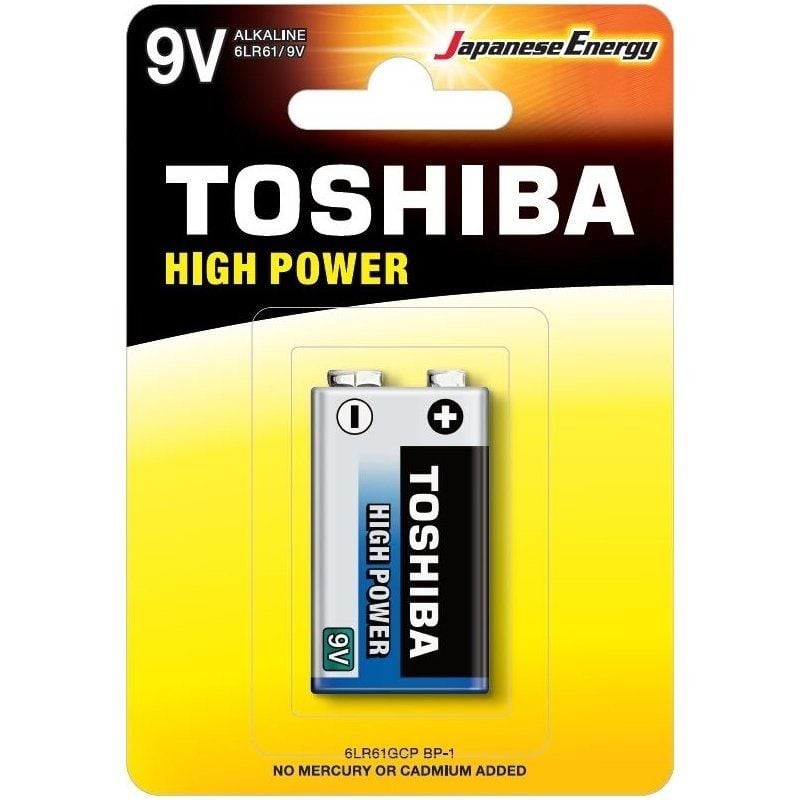 Comprar Pila 9V Toshiba 6LR61/ 9V/ Alcalina - Ganga Electrónica