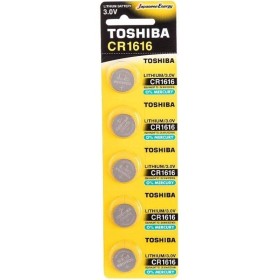 Comprar Pack de 5 Pilas de Botón Toshiba CR1616/ 3V - Ganga Electrónica