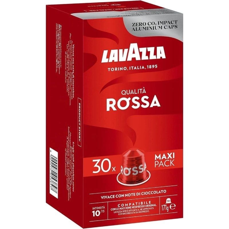 Comprar Cápsula Lavazza Qualitá Rossa para cafeteras Nespresso/ Caja de 30 - Ganga Electrónica