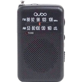 Comprar Radio Portátil QUBO R-S1/ con Cable/ a Pilas/ Negra - Ganga Electrónica