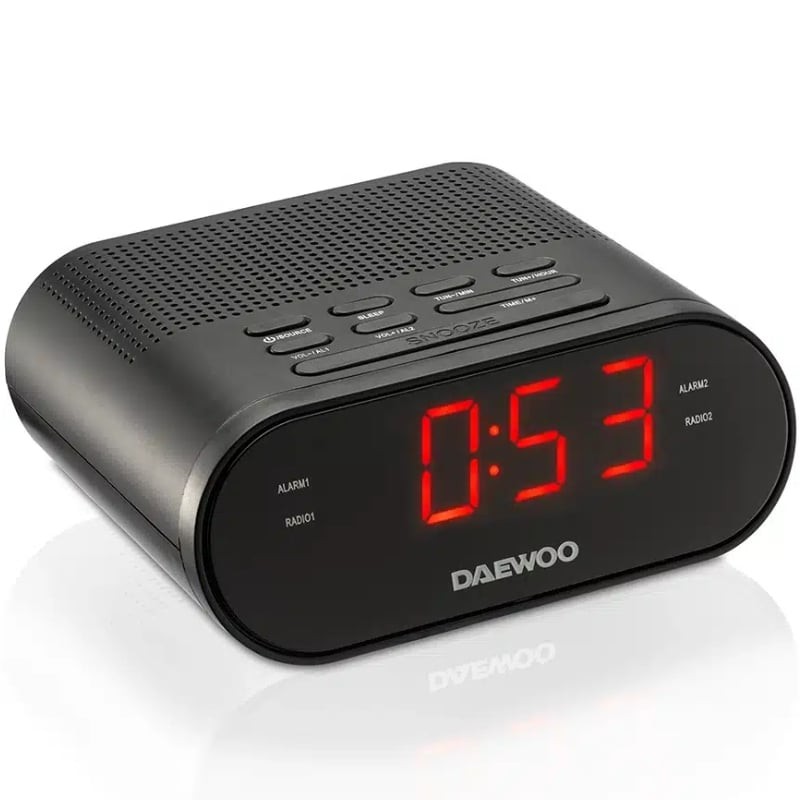 Comprar Despertador Daewoo DW1218/ Radio FM - Ganga Electrónica
