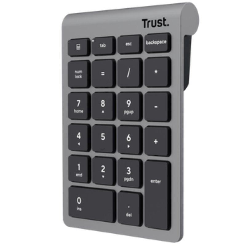 Comprar Teclado Numérico Inalámbrico Trust Xalas Wireless/ Plata - Ganga Electrónica