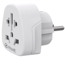 Comprar Enchufe Universal Muvit For Change MCADP0007/ 1 Toma de Corriente/ Blanco - Ganga Electrónica