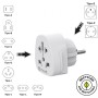 Comprar Enchufe Universal Muvit For Change MCADP0007/ 1 Toma de Corriente/ Blanco - Ganga Electrónica