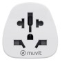 Comprar Enchufe Universal Muvit For Change MCADP0007/ 1 Toma de Corriente/ Blanco - Ganga Electrónica