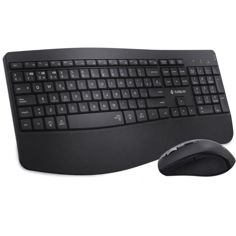Comprar Teclado y Ratón Inalámbrico Subblim Combo Dual Office Prowave/ Negro - Ganga Electrónica
