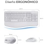 Comprar Teclado y Ratón Inalámbrico Subblim Combo Dual Office Prowave/ Blanco - Ganga Electrónica