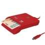 Comprar Lector de DNI y Tarjetas Woxter PE26-199/ USB Tipo-C/ Rojo - Ganga Electrónica