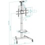 Comprar Soporte de Suelo Inclinable con Ruedas TOOQ FS1184M-B para TV de 35-70'/ hasta 70kg - Ganga Electrónica