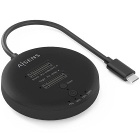 Comprar Docking Station USB 3.2 Gen2 Tipo-C para SSD M.2 NVMe Aisens ASDS-2M2N05-BK/ Gris - Ganga Electrónica