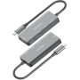 Comprar Hub USB Tipo-C Aisens A109-0946/ 2xUSB/ 2xUSB Tipo-C/ 1xUSB Tipo-C PD/ Gris - Ganga Electrónica