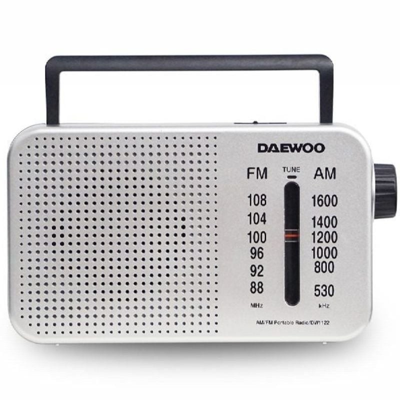 Comprar Radio Portátil Daewoo DW1122/ Plata - Ganga Electrónica