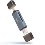 Comprar Lector de Tarjetas Externo TOOQ TQR-3001G/ USB 3.0 y USB Tipo-C - Ganga Electrónica