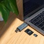 Comprar Lector de Tarjetas Externo TOOQ TQR-3001G/ USB 3.0 y USB Tipo-C - Ganga Electrónica