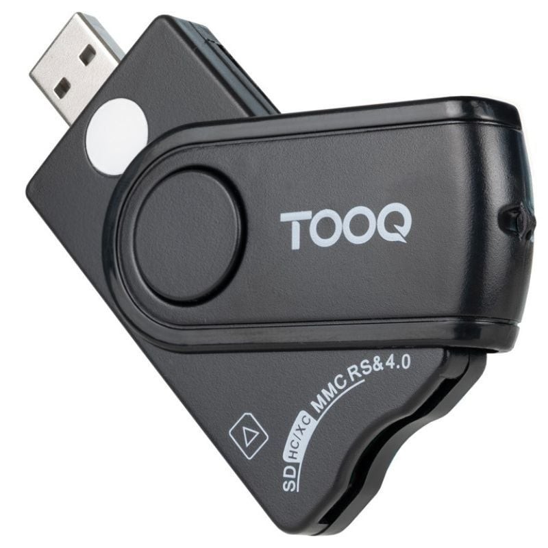 Comprar Lector de DNI, Tarjetas Inteligentes, SD y MicroSD TOOQ TQR-3012B/ USB 2.0/ Negro - Ganga Electrónica