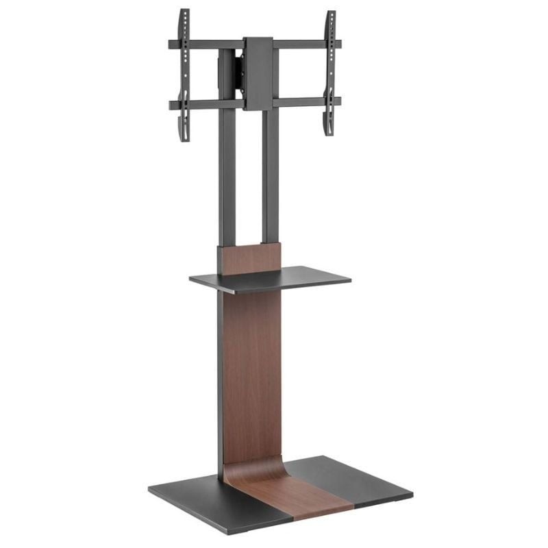 Comprar Soporte de Suelo Inclinable/ Giratorio con Bandeja DVD Aisens FT86TSE-401 para TV de 37-86'/ hasta 50kg - Ganga Electrón