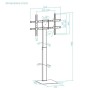 Comprar Soporte de Suelo Giratorio/Rotable TOOQ FS2286M-B para TV 37-70'/ hasta 40kg - Ganga Electrónica
