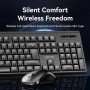 Comprar Teclado y Ratón Inalámbricos Vention Combo KTZB0-EN/ Inglés - Ganga Electrónica