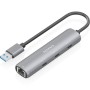 Comprar Hub USB Aisens ASUC-4P037-GR/ 3xUSB Tipo-C/ 1xRJ45/ Gris - Ganga Electrónica