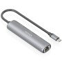 Comprar Hub USB Tipo-C Aisens ASUC-4P041-GR/ 3xUSB Tipo-C/ 1xRJ45/ Gris - Ganga Electrónica