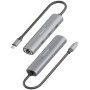Comprar Hub USB Tipo-C Aisens ASUC-4P041-GR/ 3xUSB Tipo-C/ 1xRJ45/ Gris - Ganga Electrónica