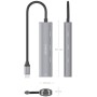 Comprar Hub USB Tipo-C Aisens ASUC-4P041-GR/ 3xUSB Tipo-C/ 1xRJ45/ Gris - Ganga Electrónica