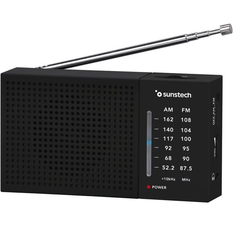 Comprar Radio Portátil Sunstech RPS412/ a Pilas/ Negra - Ganga Electrónica