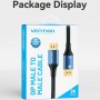 Comprar Cable DisplayPort 1.4 8K Vention HCELH/ DisplayPort Macho - DisplayPort Macho/ 2m/ Azul - Ganga Electrónica