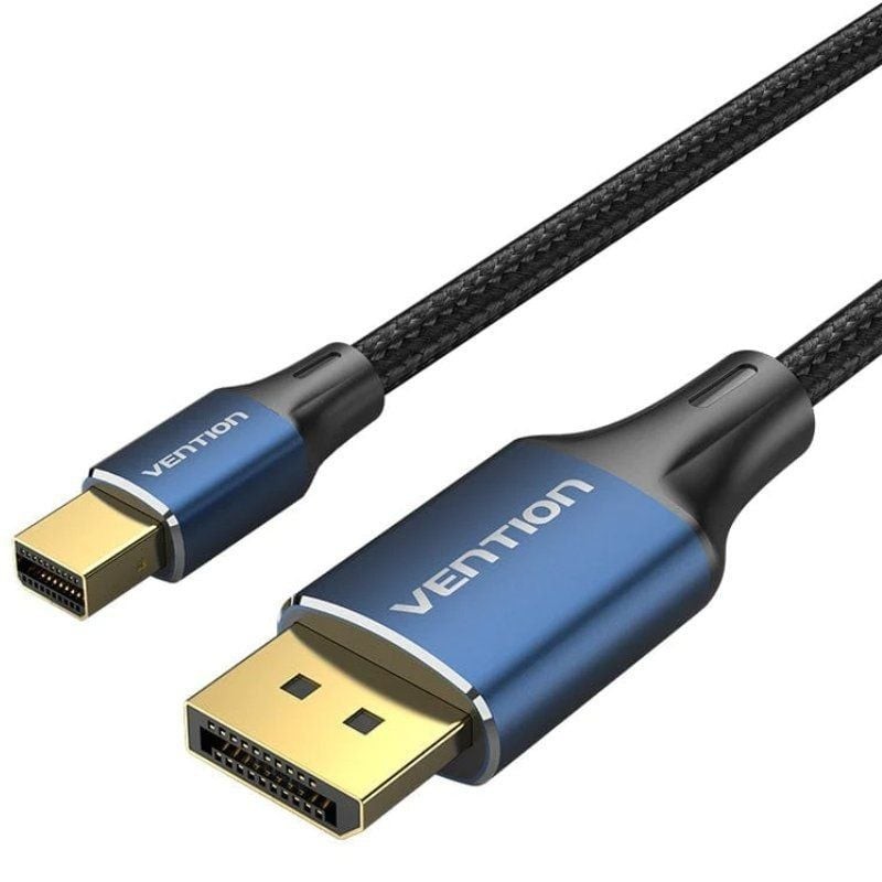 Comprar Cable Mini DisplayPort 1.4 8K Vention HCFLG/ DisplayPort Macho - Mini DisplayPort Macho/ 1.5m/ Negro y Azul - Ganga Elec