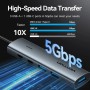 Comprar Hub USB 3.0 Vention TGXHB/ 1xUSB Tipo-C/ 3xUSB/ 1xUSB Tipo-C PD/ Gris - Ganga Electrónica