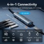 Comprar Hub USB 3.0 Vention TGXHB/ 1xUSB Tipo-C/ 3xUSB/ 1xUSB Tipo-C PD/ Gris - Ganga Electrónica