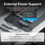 Comprar Hub USB 3.0 Vention TGXHB/ 1xUSB Tipo-C/ 3xUSB/ 1xUSB Tipo-C PD/ Gris - Ganga Electrónica