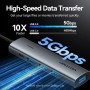 Comprar Hub USB Tipo-C 3.0 Vention TGZHB/ 3xUSB/ 1xUSB Tipo-C PD/ Gris - Ganga Electrónica