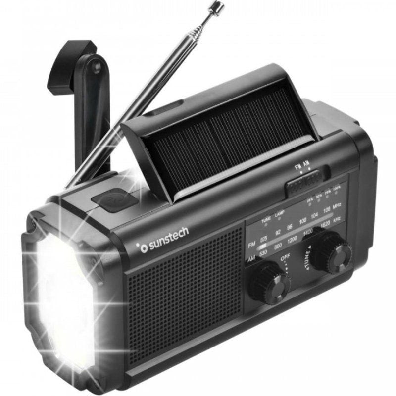 Comprar Radio Portátil Sunstech RPE25/ con Batería/ Linterna/ Negra - Ganga Electrónica