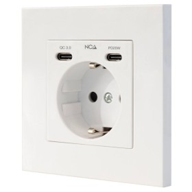 Comprar Roseta de Pared Nanocable 10 35 0012/ 1 Schuko/ 2 USB - Ganga Electrónica