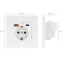 Comprar Roseta de Pared Nanocable 10 35 0011/ 1 Schuko/ 1 USB Tipo-C/ 1 USB - Ganga Electrónica