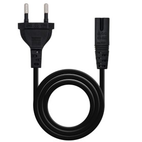 Comprar Cable Alimentación Forma 8 Nanocable 10.22.0402-L200/ CEE7/16 Macho - C7 Hembra/ 2m/ Negro - Ganga Electrónica