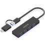 Comprar Hub USB Tipo-C + USB 3.1 Aisens A109-0987/ 4xUSB - Ganga Electrónica