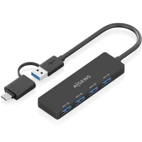 Comprar Hub USB Tipo-C + USB 3.1 Aisens A109-0987/ 4xUSB - Ganga Electrónica