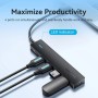 Comprar Hub USB Tipo-C 3.2 Vention CKCBB/ 4xUSB/ 1xUSB Tipo-C PD - Ganga Electrónica